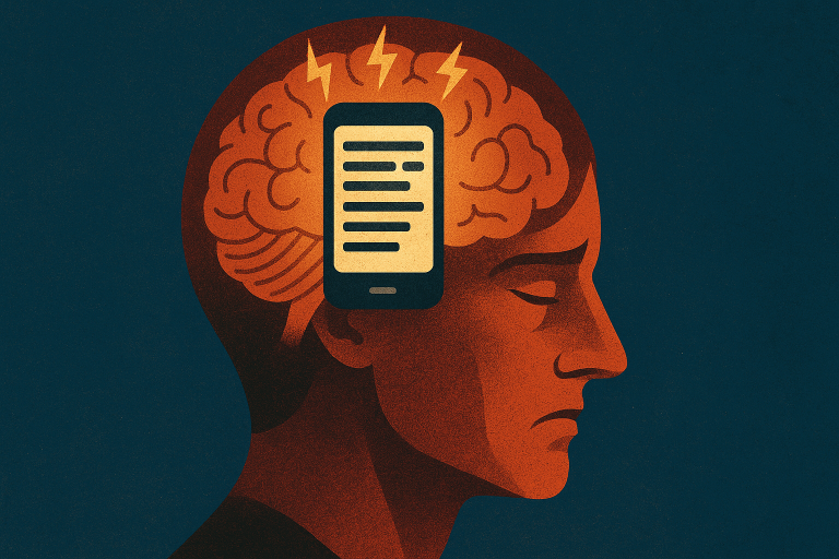 A person sitting in quiet reflection, away from digital distractions